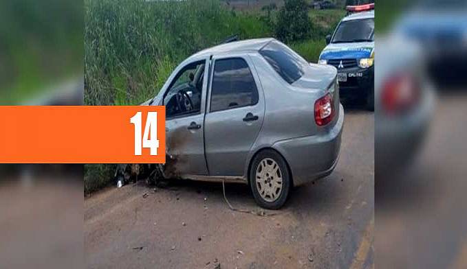 ACIDENTE: CAMINHÃO E CARRO COLIDEM NA SAÍDA PARA MACHADINHO DOESTE - News Rondônia