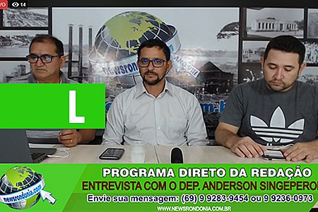 DIRETO DA REDAÇÃO, ENTREVISTA COM O DEPUTADO ANDERSON DO SINGEPERON - News Rondônia