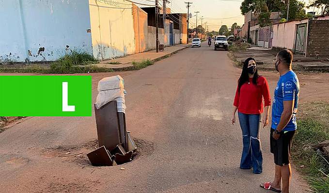Vereadora Cristiane Lopes cobra solução para Bueiro aberto no Bairro Caladinho - News Rondônia