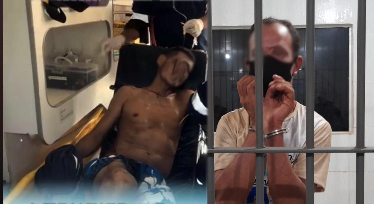 ATUALIZADA: Suspeito preso disse que esfaqueou desafeto por causa de pinga no campo do 13 - News Rondônia