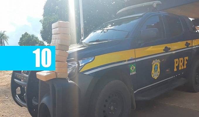 Em Porto Velho/RO, poucas horas após apreender 4,3 quilos de cocaína, PRF intercepta, em outro taxi, carregamento de 11 quilos de cloridrato de cocaína - News Rondônia