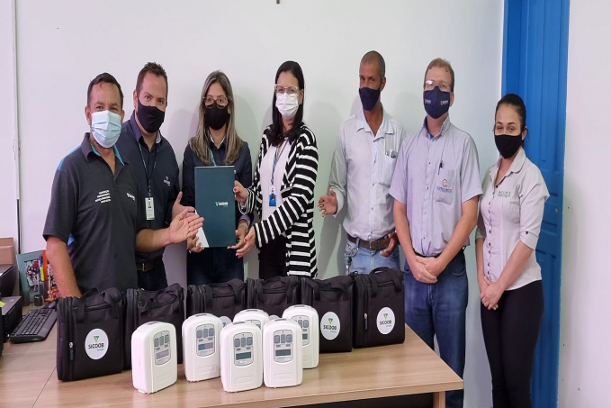 Sicoob Centro realiza doação de equipamentos que irão auxiliar no tratamento de pacientes com Covid-19 em Jaru - News Rondônia