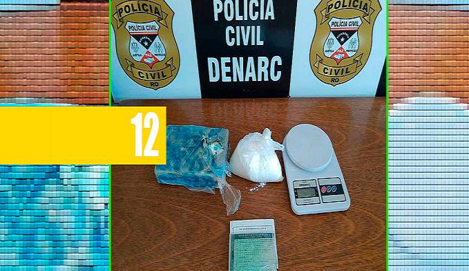 Operação integrada entre PC e PM prende suspeito com 3,565kg de cocaína em Cacoal-RO - News Rondônia