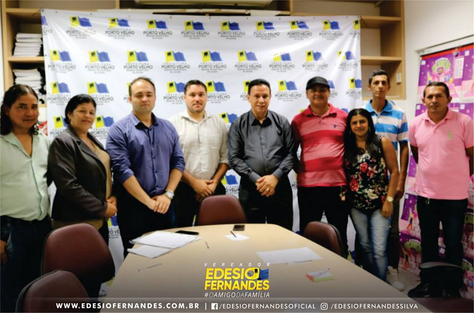 VEREADOR EDESIO FERNANDES SE REÚNE COM PRESIDENTES DE BAIRRO E OS LEVA ATÉ A SEMUSA PARA TRATAR DAS ÁREAS DESCOBERTAS EM PORTO VELHO - News Rondônia