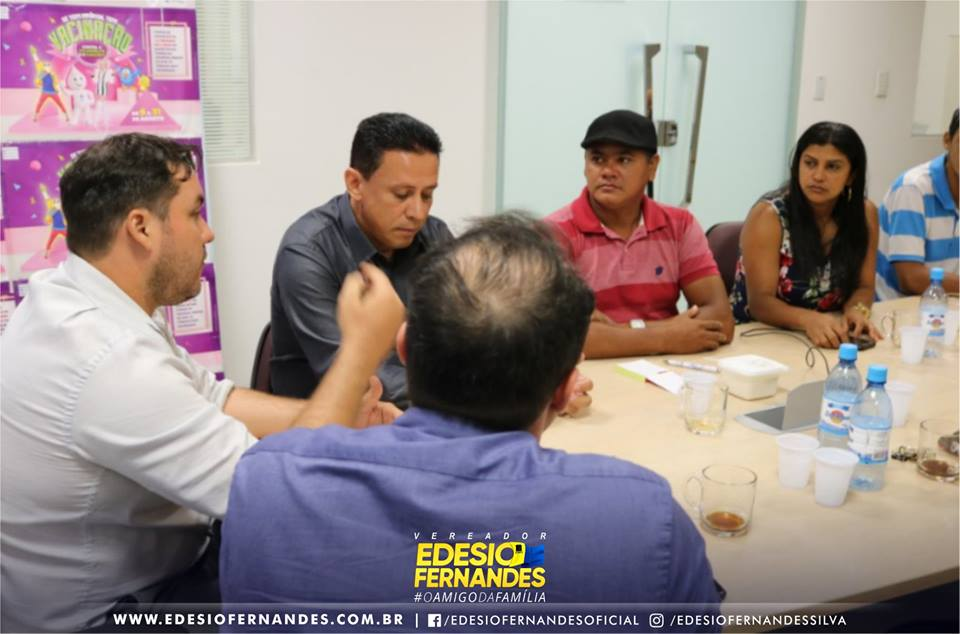 VEREADOR EDESIO FERNANDES SE REÚNE COM PRESIDENTES DE BAIRRO E OS LEVA ATÉ A SEMUSA PARA TRATAR DAS ÁREAS DESCOBERTAS EM PORTO VELHO - News Rondônia