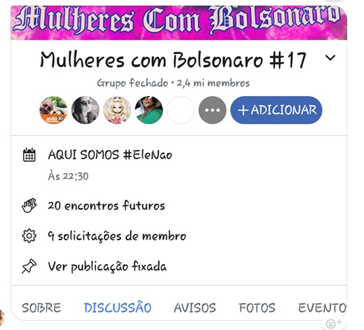 HACKERS: GRUPO MULHERES CONTRA BOLSONARO É INVADIDO E FICA FORA DO AR - News Rondônia