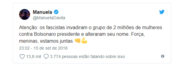 HACKERS: GRUPO MULHERES CONTRA BOLSONARO É INVADIDO E FICA FORA DO AR - News Rondônia