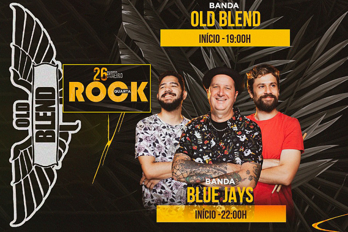 QUARTA DO ROCK - Shows das bandas Old Blend e Blue Jays hoje no Grego Original - News Rondônia