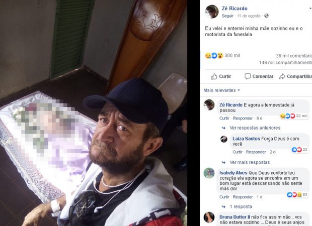 Homem que enterrou mãe sozinho e recebeu vaquinha online é queimado vivo - News Rondônia