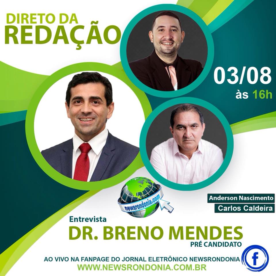 EXCLUSIVO - EXPEDITO JUNIOR CONCEDE SUA PRIMEIRA ENTREVISTA COMO PRÉ CANDIDATO AO GOVERNO DE RONDÔNIA - News Rondônia