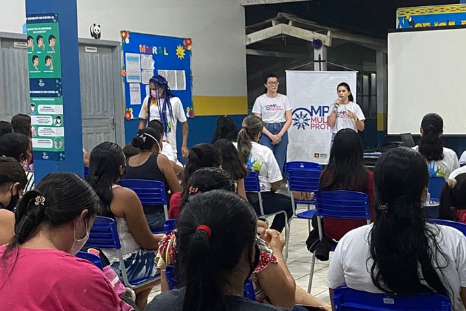 Comunidade de São Carlos recebe orientações para enfrentamento à violência em ação do Projeto MP Presente-Mulher Protegida - News Rondônia