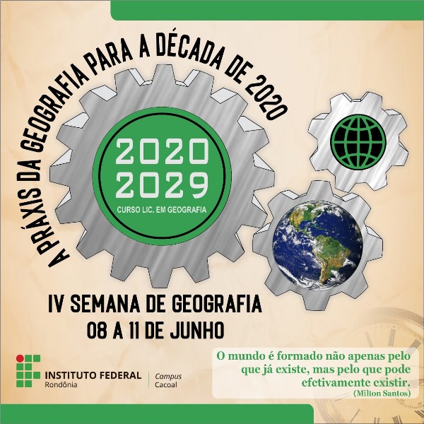 Campus Cacoal realiza IV Semana da Geografia - News Rondônia