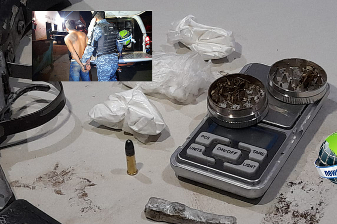 BECO DO PIOLHO: Suspeito é preso armado enquanto vendia drogas no Cidade Nova - News Rondônia