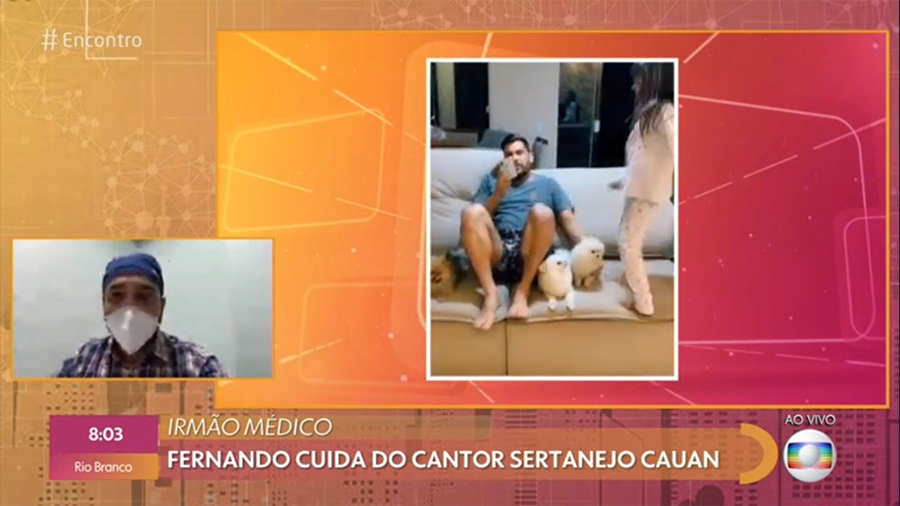[VÍDEO] Cantor Cauan segue internado na UTI; Irmão Fernando Máximo participa de programa Encontro e atualiza o quadro clínico - News Rondônia