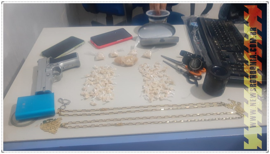 Força Tática do 1° Batalhão estoura boca de fumo e detém casal com mais de 150 porções de cocaína próximo a rodoviária - News Rondônia