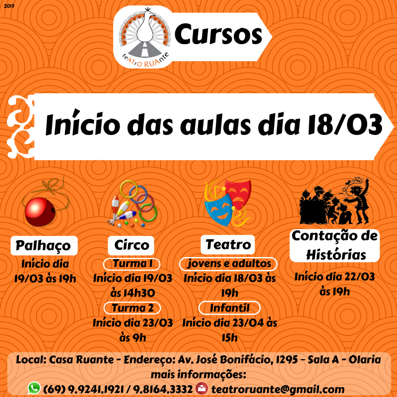 CIRCO, TEATRO, PALHAÇO E CONTAÇÃO DE HISTÓRIAS INÍCIO DAS AULAS NESSA SEMANA! - News Rondônia