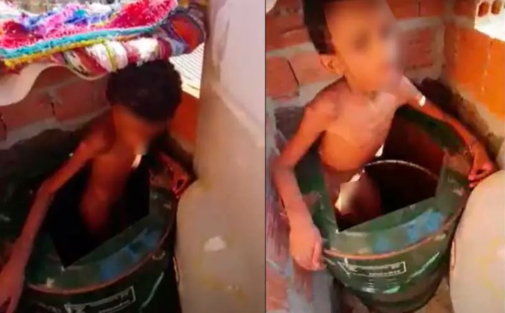 IMAGENS FORTES - Sargento Fahur se revolta com vídeo de criança que era torturada em barril - News Rondônia