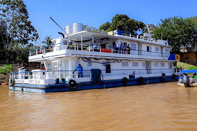 Barco Saúde de Porto Velho volta a levar vacinação contra a Covid-19 à região do Baixo Madeira - News Rondônia