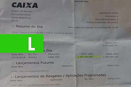 R$ 1,2 MI PARA MEDICAMENTOS DE CASSOL SÃO DEPOSITADOS PARA PREFEITURA - News Rondônia