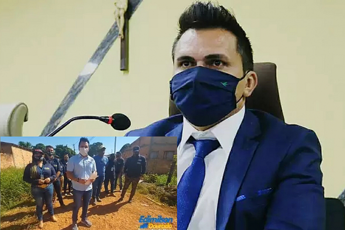 Vereador Edimilson Dourado faz levantamento de serviços em ruas no Bairro Castanheira - News Rondônia