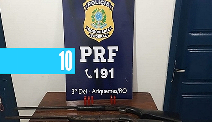 DOIS HOMENS SÃO PRESOS POR PORTE ILEGAL DE ARMA DE FOGO PELA PRF - News Rondônia