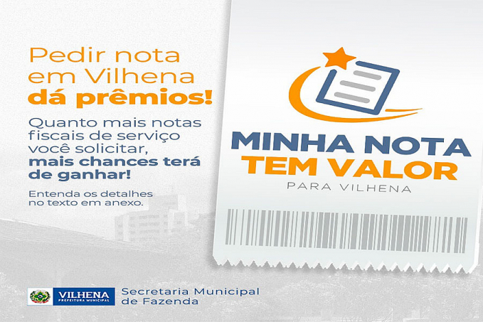 Prefeitura sorteia primeira moto pelo programa "Minha Nota Tem Valor para Vilhena" - News Rondônia