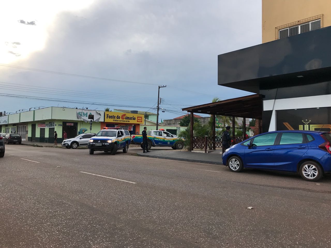 VIATURAS E HELICÓPTERO DA POLÍCIA FAZEM VARREDURA, MAS NÃO ENCONTRAM SUSPEITO - News Rondônia
