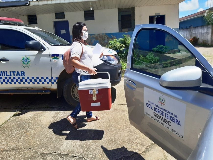Escolta armada no transporte de vacina contra Covid-19 garante entrega do imunizante no interior de Rondônia - News Rondônia