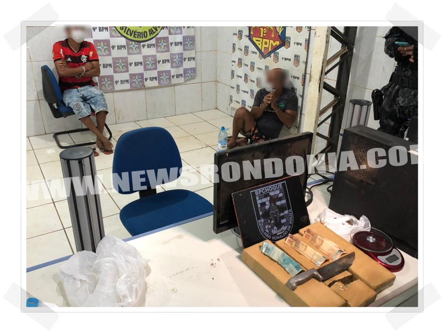 FLAGRANTE: Polícia prende dupla e apreende 3 Kg de maconha no bairro Mariana na capital - News Rondônia
