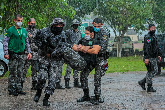 APERFEIÇOAMENTO - Policiais militares da Força Nacional participam de curso de Atendimento Pré-Hospitalar em Combate - News Rondônia