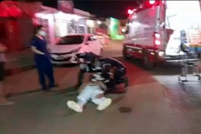MAIS UM - Grave acidente deixa motociclista ferido na zona leste - News Rondônia