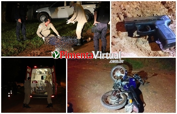 ASSALTANTE MORRE DURANTE TROCA DE TIROS COM A POLÍCIA MILITAR EM PIMENTA BUENO - News Rondônia