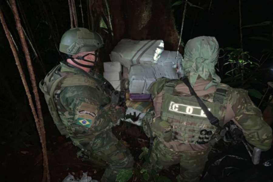 Militares apreendem 1,8 tonelada de entorpecentes em região amazônica da Tríplice Fronteira - News Rondônia