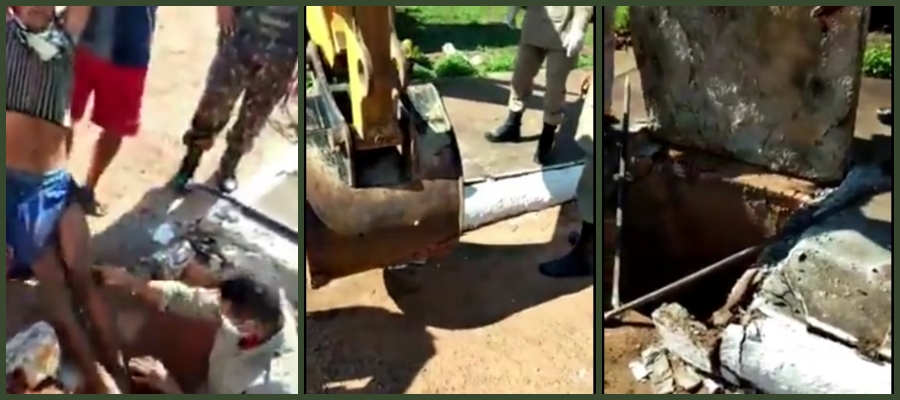 NO ESGOTO: Boliviano é resgatado de dentro de bueiro em Guajará-Mirim - Veja Vídeo - News Rondônia