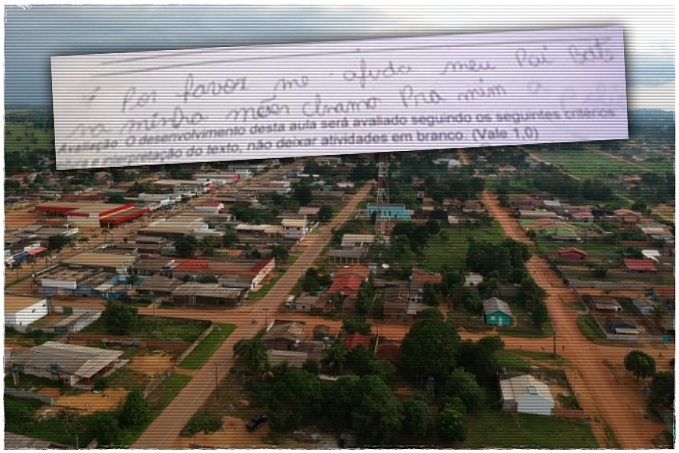Criança denuncia agressões do pai contra a família em exame escolar: 'por favor me ajuda! Meu pai bate na minha mãe. Chama a polícia pra mim' - News Rondônia