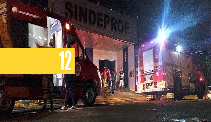 CORPO DE BOMBEIROS E SAMU SÃO ACIONADOS DURANTE INCÊNDIO NO SINDEPROF - VÍDEO - News Rondônia