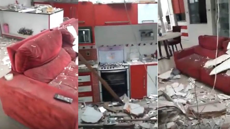 VÍDEO: VEJA COMO FICOU A RESIDÊNCIA APÓS SER ATINGIDA POR AVIÃO - News Rondônia