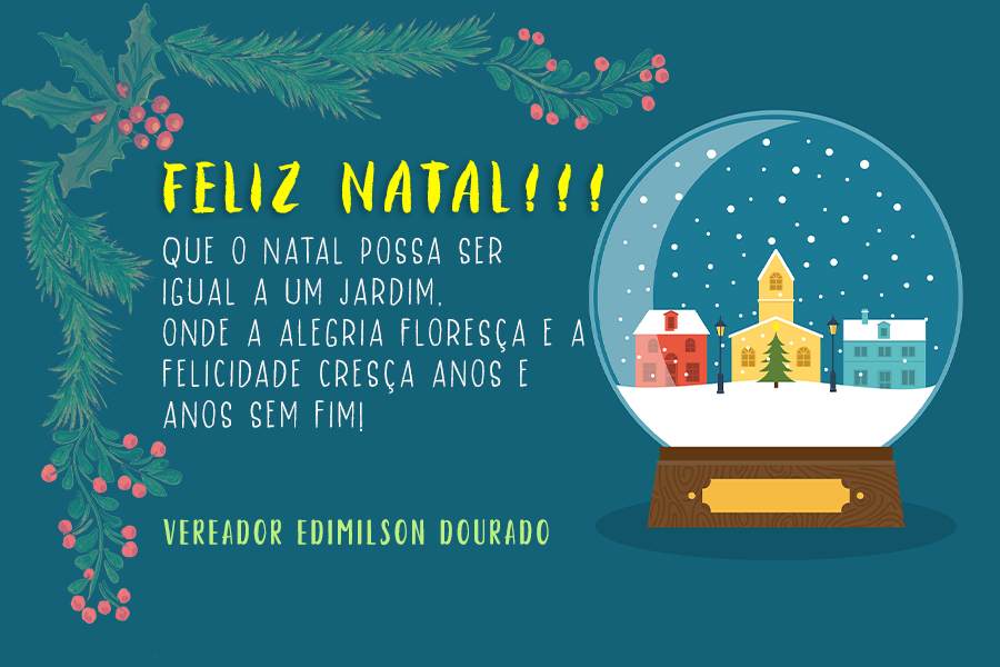 Feliz Natal: Vereador Edmilson Dourado - News Rondônia