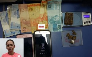 PM PRENDE MULHER SUSPEITA DE COMERCIALIZAR DROGAS EM VILHENA - News Rondônia