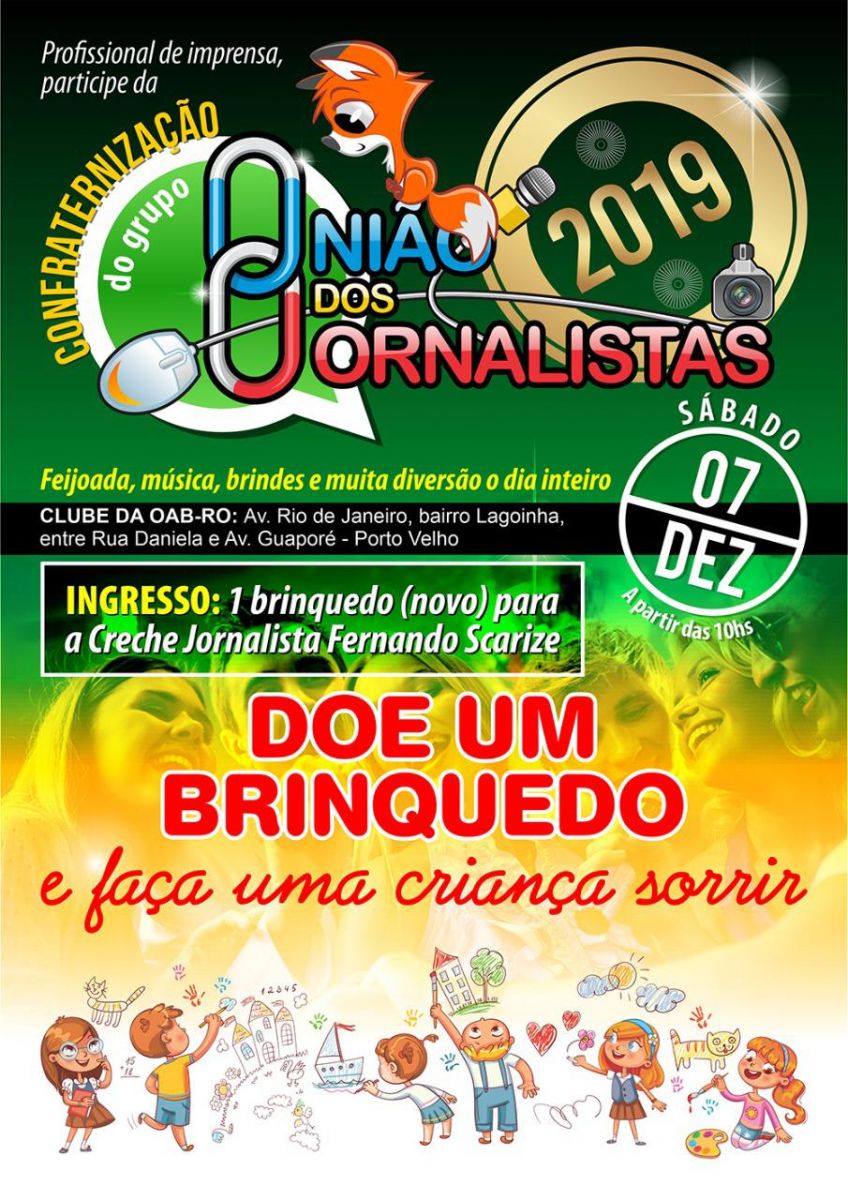 CONFRATERNIZAÇÃO - FESTA DOS JORNALISTAS É NESTE SÁBADO, NO CLUBE DA OAB - News Rondônia
