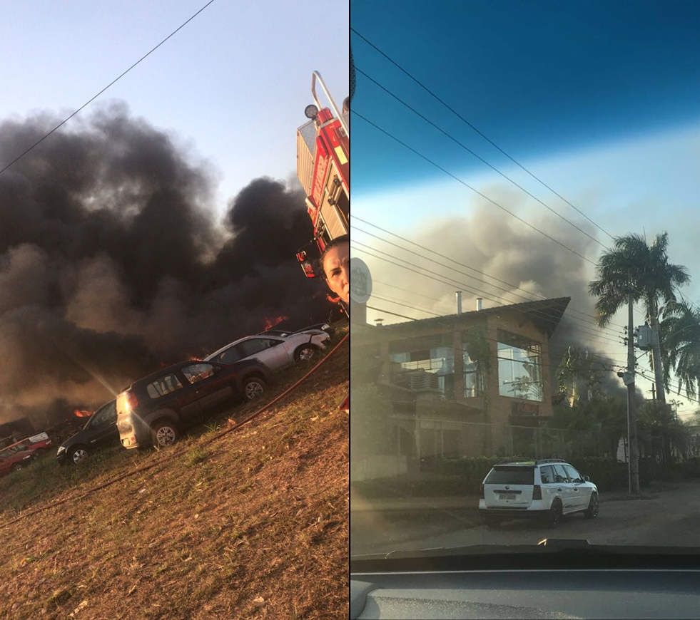 ATUALIZADA: PÁTIO DO DEPARTAMENTO DE NARCÓTICOS É ATINGIDO POR INCÊNDIO - VÍDEO - News Rondônia