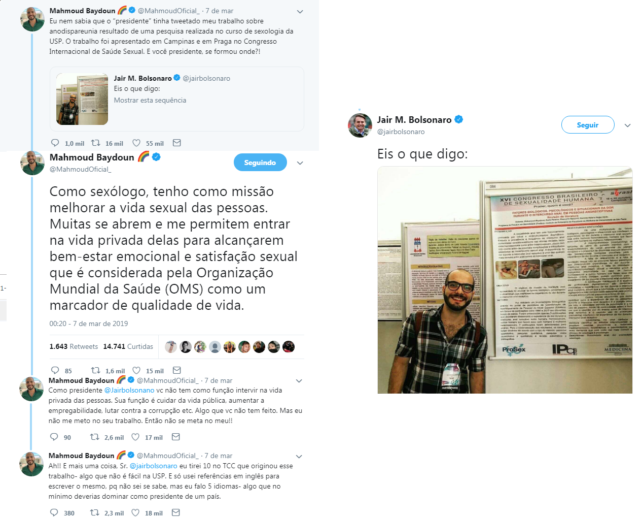 EX-BBB RONDONIENSE TROCA FARPAS COM PRESIDENTE JAIR BOLSONARO POR PESQUISA SOBRE SEXO ANAL - News Rondônia