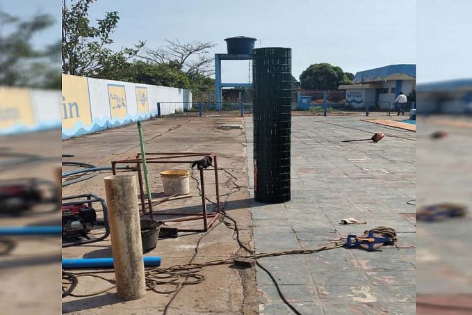 Piscina Olímpica do Parque Aquático Vinicius Danin passa por reforma - News Rondônia