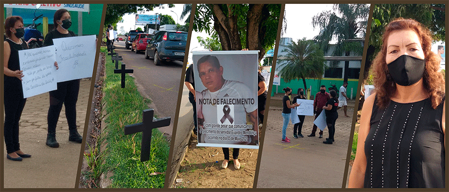 PROFISSIONAIS DA SAÚDE FAZEM PROTESTO EM FRENTE AO HOSPITAL JOÃO PAULO II - News Rondônia