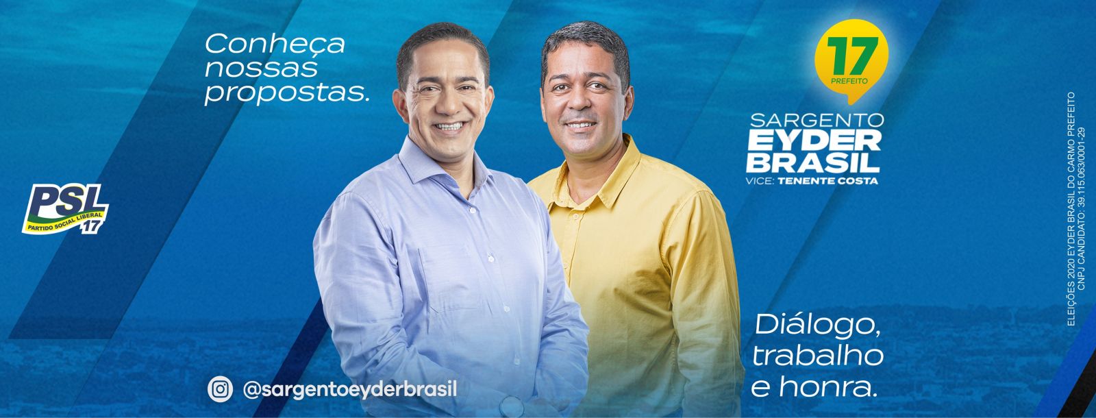 Confira a agenda do candidato a prefeito Sgt Eyder Brasil e vice Ten. Costa - News Rondônia