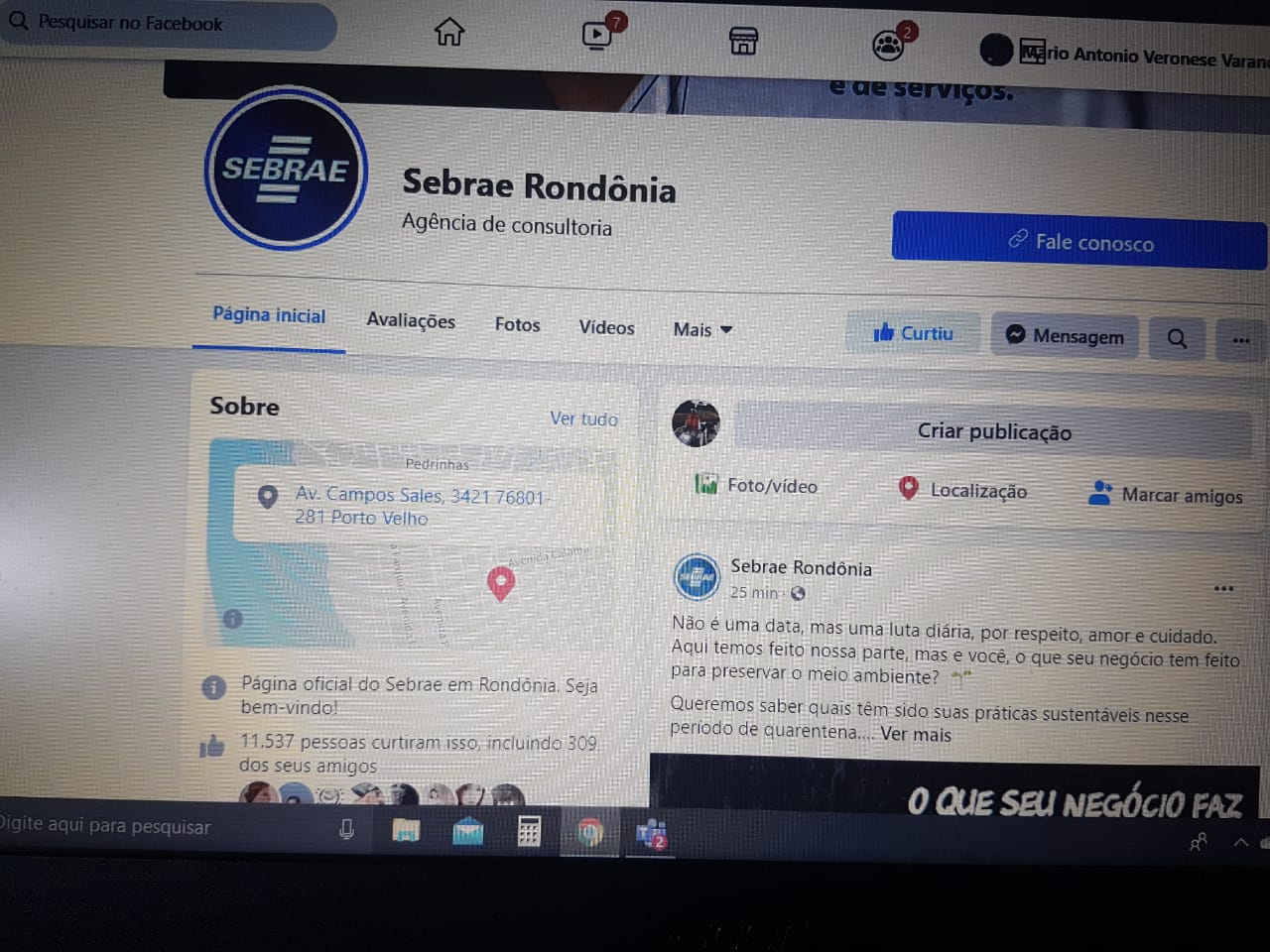 SEBRAE E FACEBOOK FECHAM PARCERIA PARA CAPACITAR EMPREENDEDORES DE TODO O BRASIL - News Rondônia