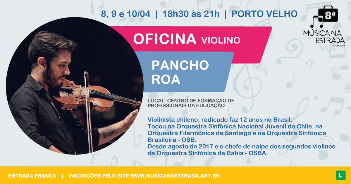 FESTIVAL MÚSICA NA ESTRADA ABRE INSCRIÇÕES GRATUITAS PARA CINCO OFICINAS INSTRUMENTAIS EM PORTO VELHO - News Rondônia