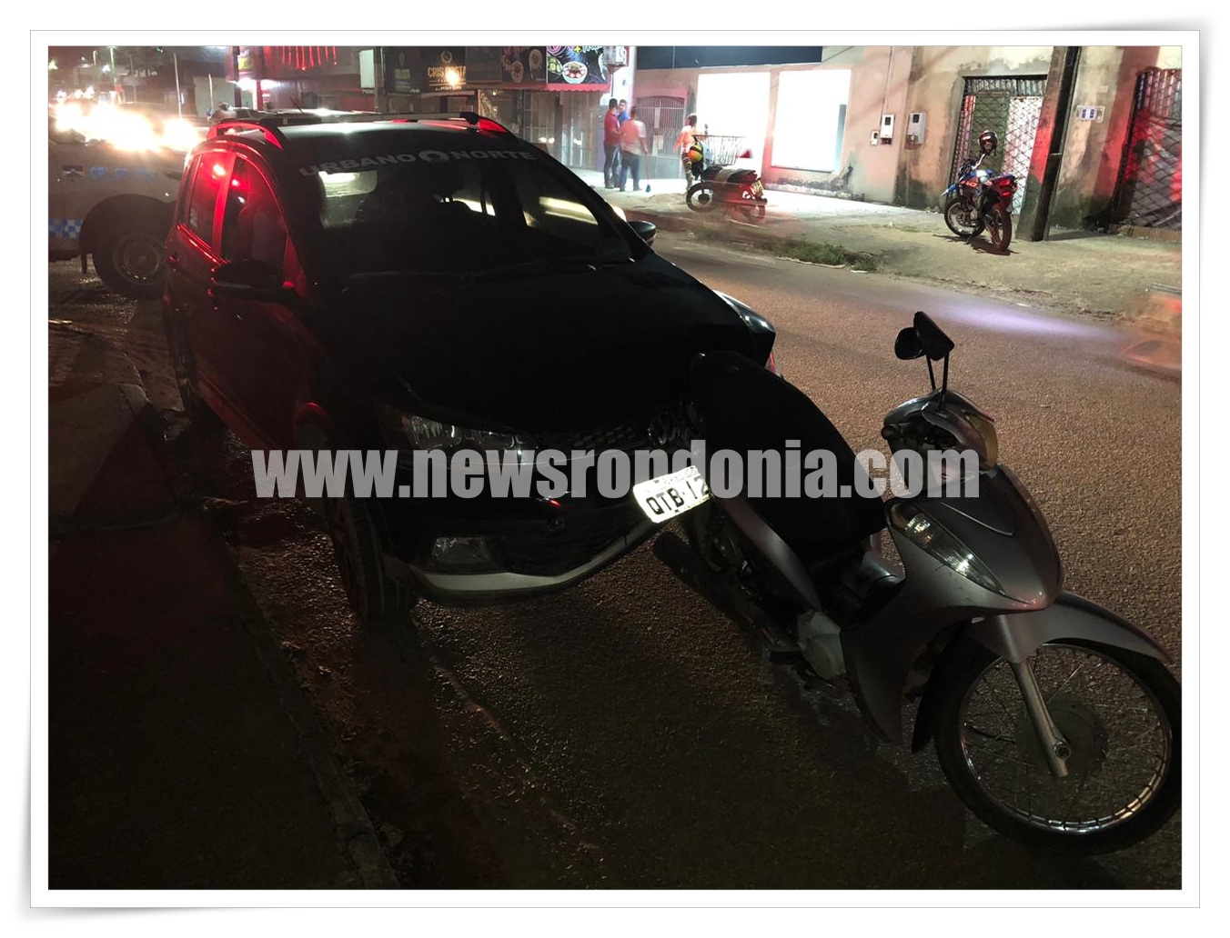 URGENTE: Motorista de aplicativo atropela dupla em moto após ser roubado - News Rondônia