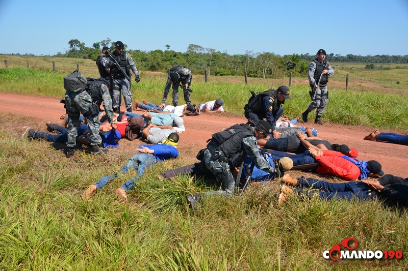 PM E PC PRENDEM MEMBROS DA LCP APÓS INVADIR FAZENDA E TORTURAR PROPRIETÁRIOS EM ALVORADA DO OESTE - VÍDEO E FOTOS - News Rondônia