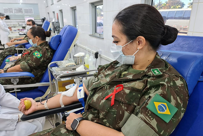 Militares do hospital de guarnição de Porto Velho realizam doação de sangue - News Rondônia